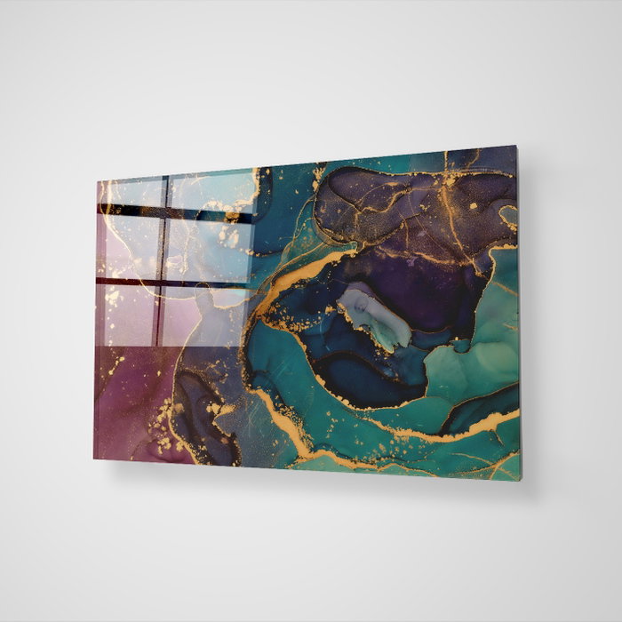 Wallity Pintura Decorativa de Vidrio Templado Multicolor 70 x 100 cm